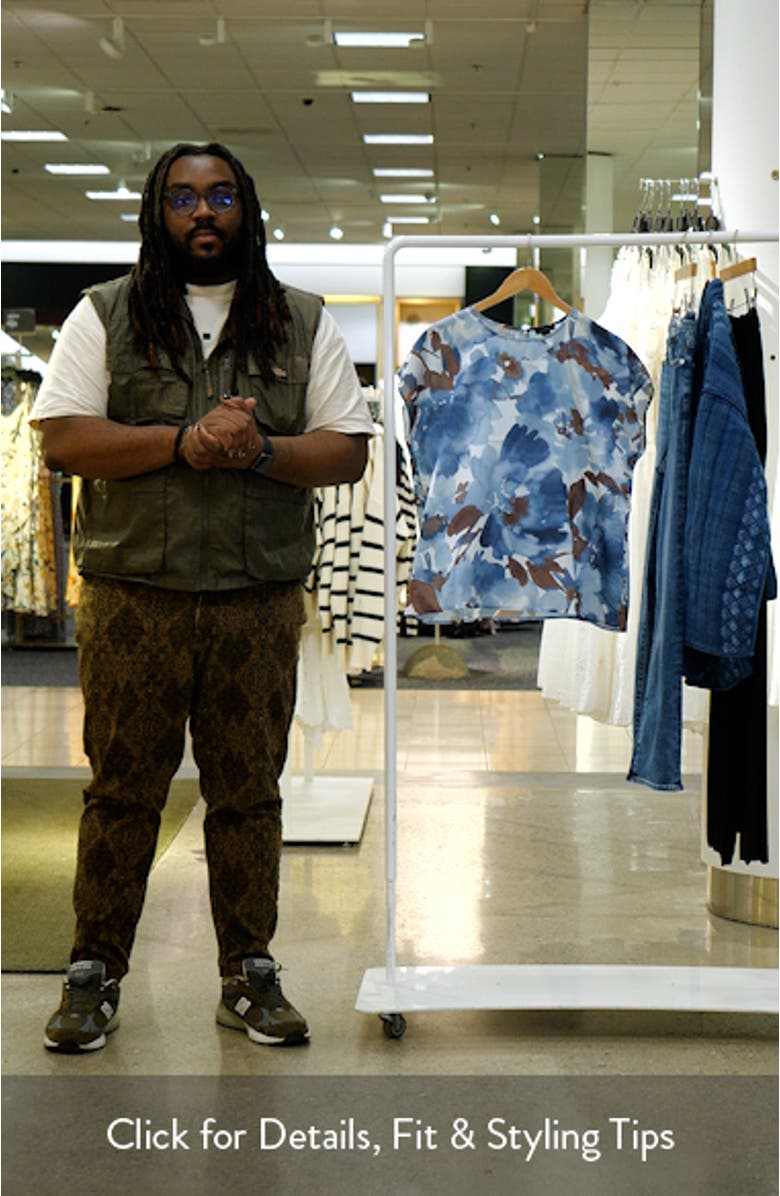 Printed Charmeuse Top, sales video thumbnail