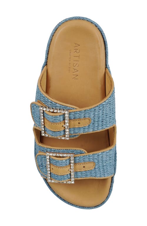 Zigi Artisan Reedie Two-strap Sandal In Blue