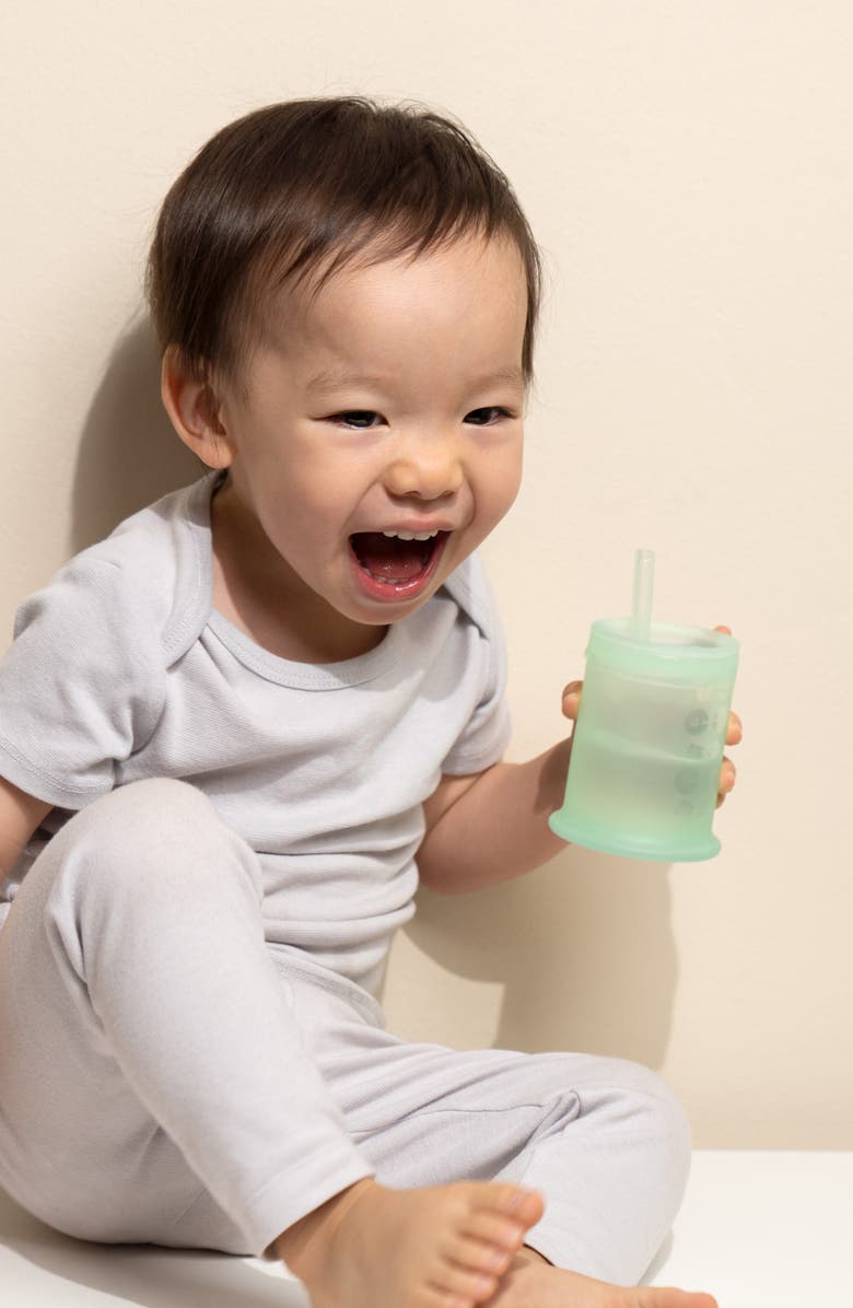 Olababy 4-Pack Easy Sipping Straw Cups, Alternate, color, Lemon/ Mint