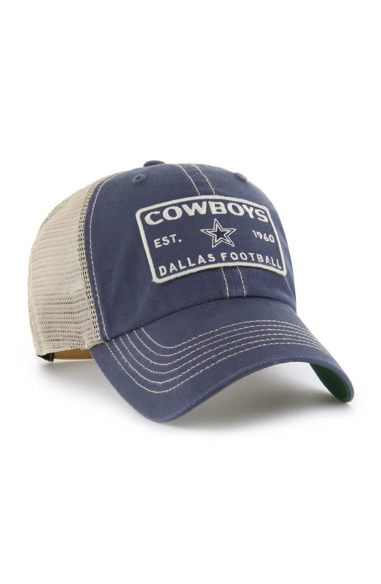 '47 Men's '47  Navy Dallas Cowboys Wabash Trucker Clean Up Adjustable Hat, Alternate, color, Navy