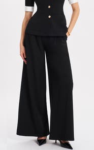 Miss Circle Aleeza Wide Leg Suit Pants