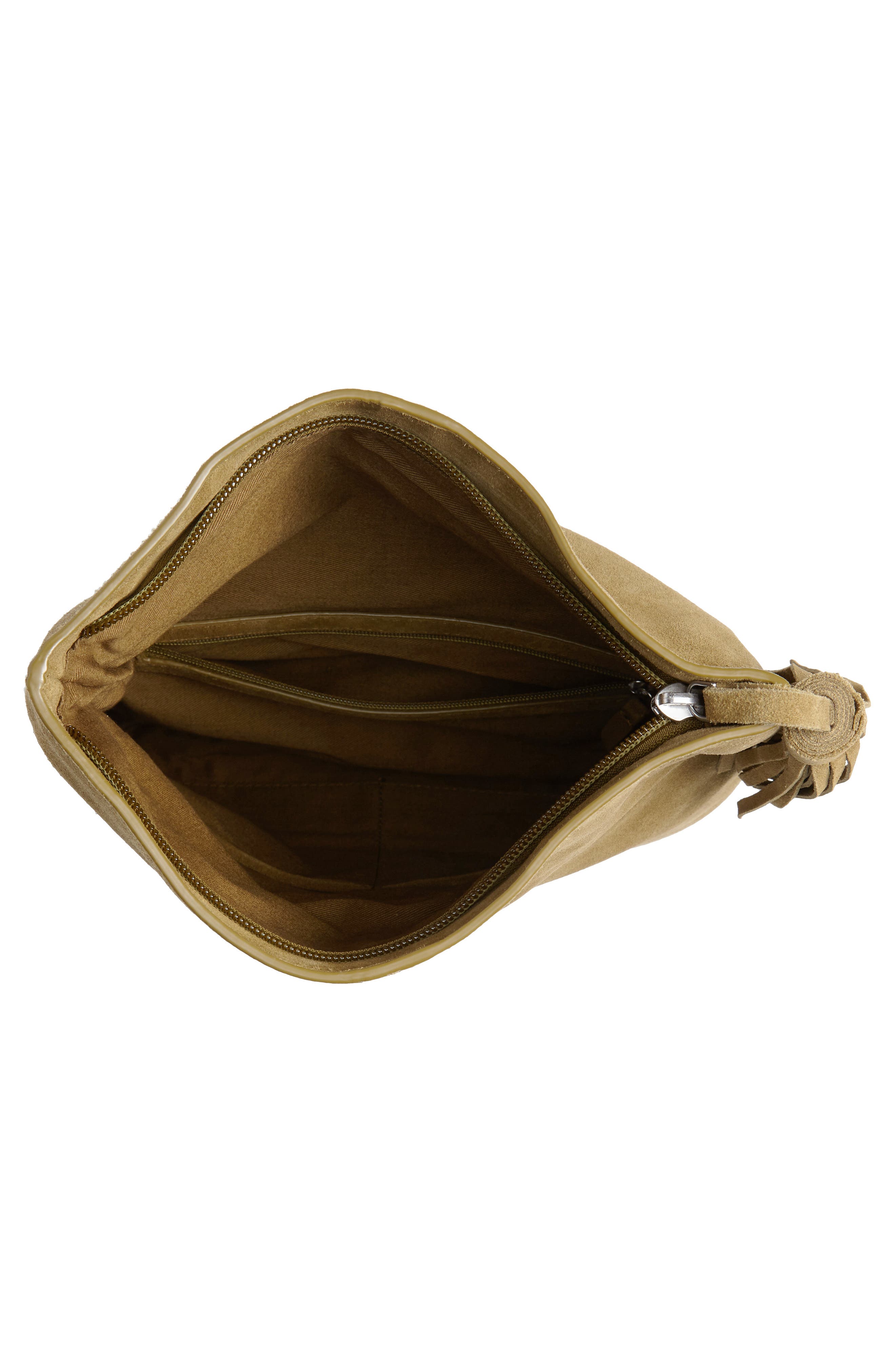 Leith Suede Clutch, Alternate, color, 