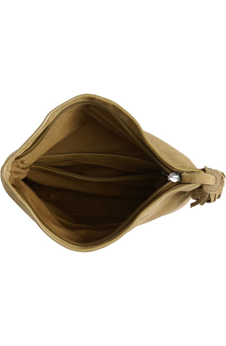 Leith Suede Clutch, Alternate, color,