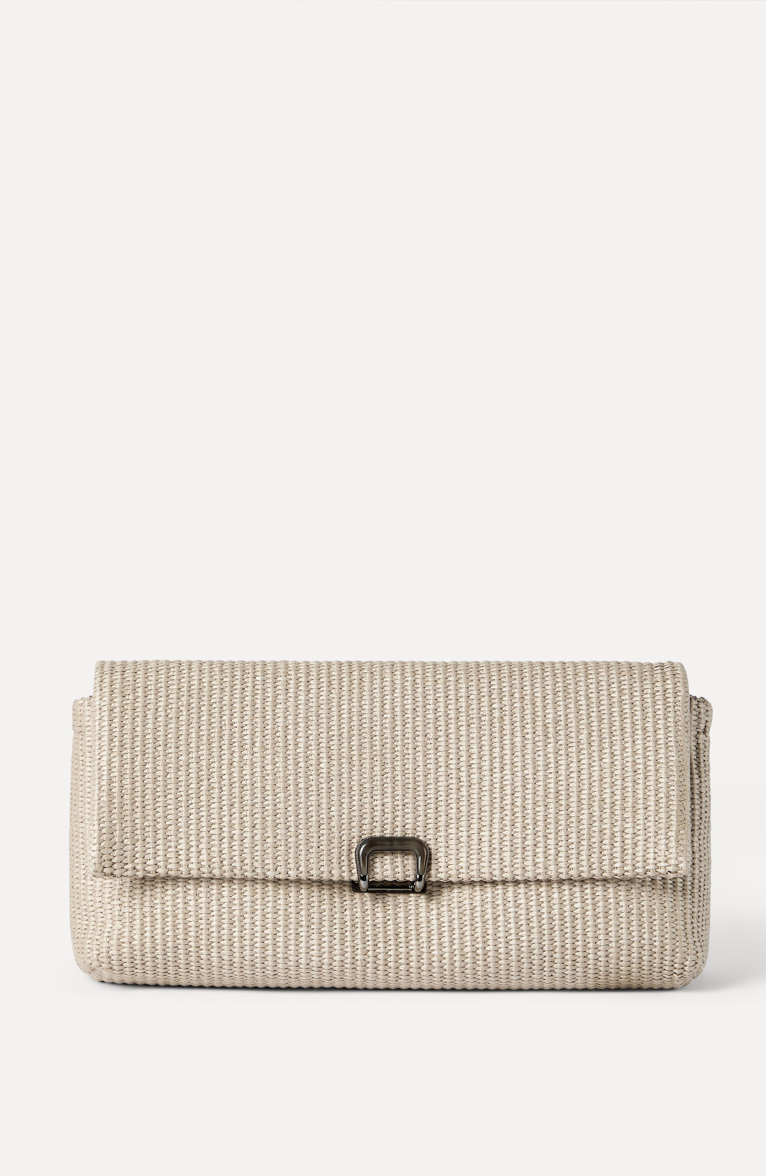 Brunello Cucinelli Sartorial clutch bag, Alternate, color, Beige