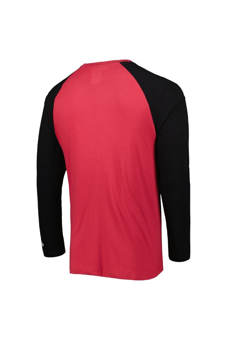 Men's New Era Cardinal Arizona Cardinals Current Raglan Long Sleeve T-Shirt, Alternate, color, Cardinal