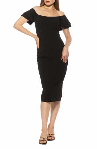 Alexia Admor Winston Off the Shoulder Body-Con Midi Dress