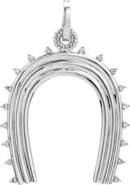 Adina Reyter Extra Large Groovy Diamond Horsheshoe Charm