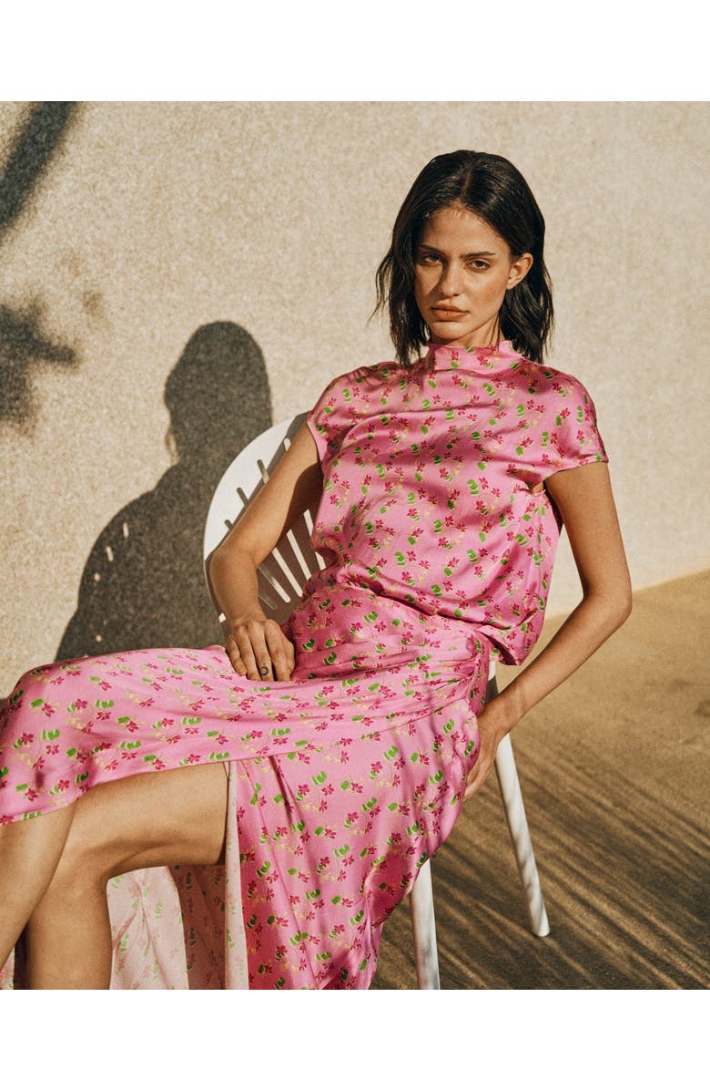 Lost Pattern NYC "Beach Blossom" Skirt, Alternate, color, Pink