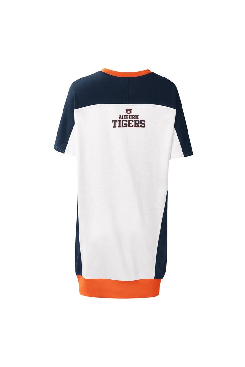 Women's G-III 4Her by Carl Banks White Auburn Tigers Home Run T-Shirt Dress, Alternate, color, White