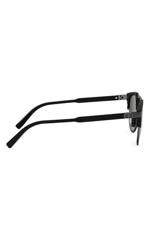 Dior Cd Icon R1u 55mm Round Sunglasses In Black