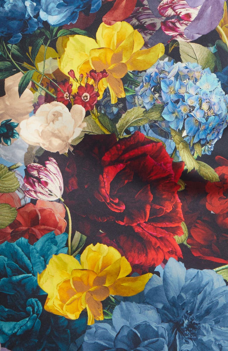 Alice + Olivia Wynell Floral Scuba Knit Minidress, Alternate, color, Flourish