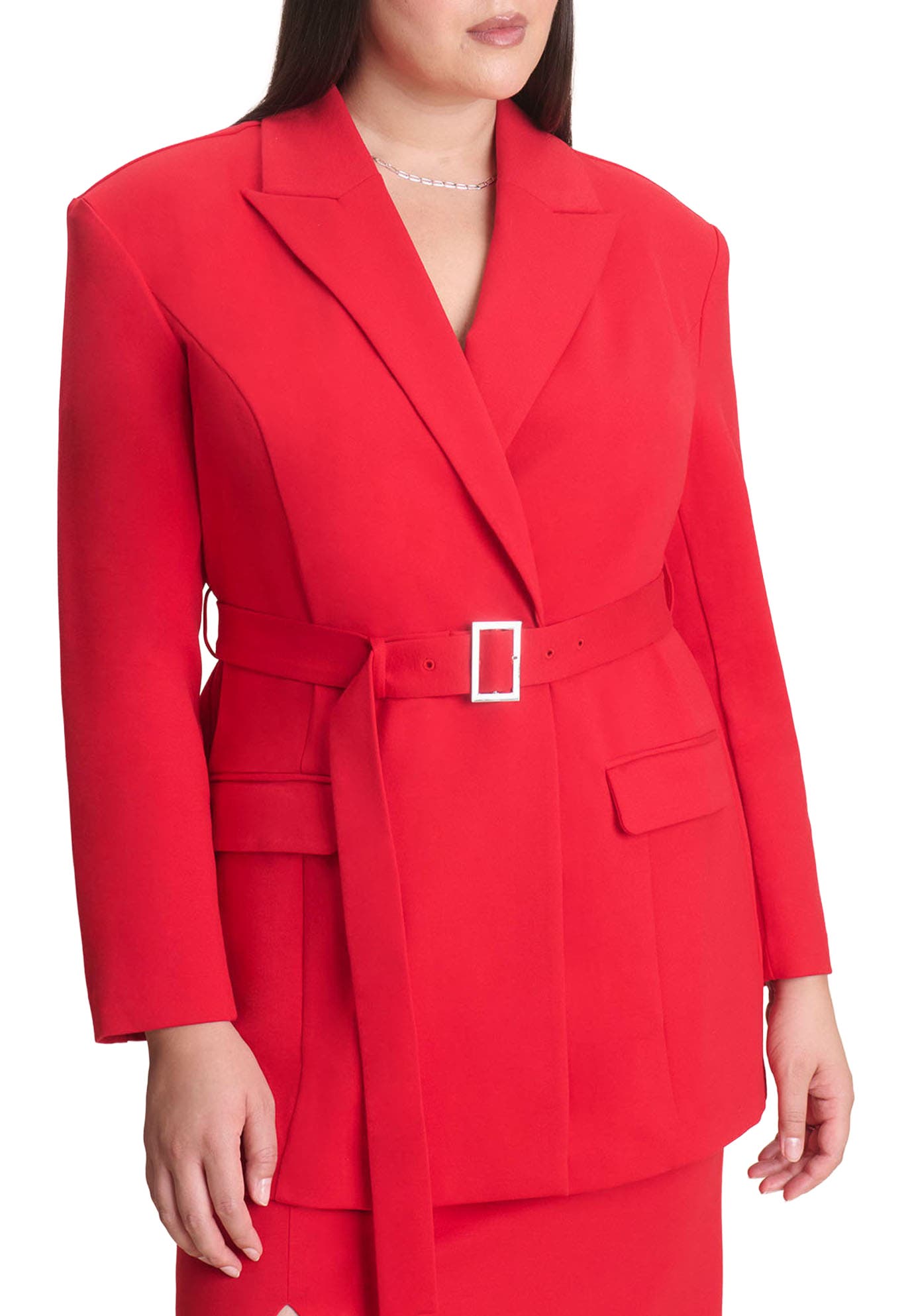 Belted Ponte Blazer