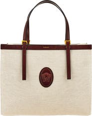 Versace Large Rivière Canvas Tote