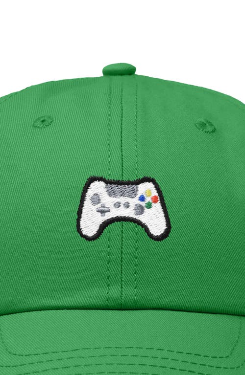 Dalix Game Controller Embroidered Hat In Kelly Green