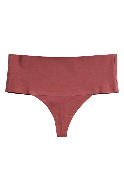 Spanx ® Supersmooth™ Undie-tectable® Stretch Cotton Thong In Pink