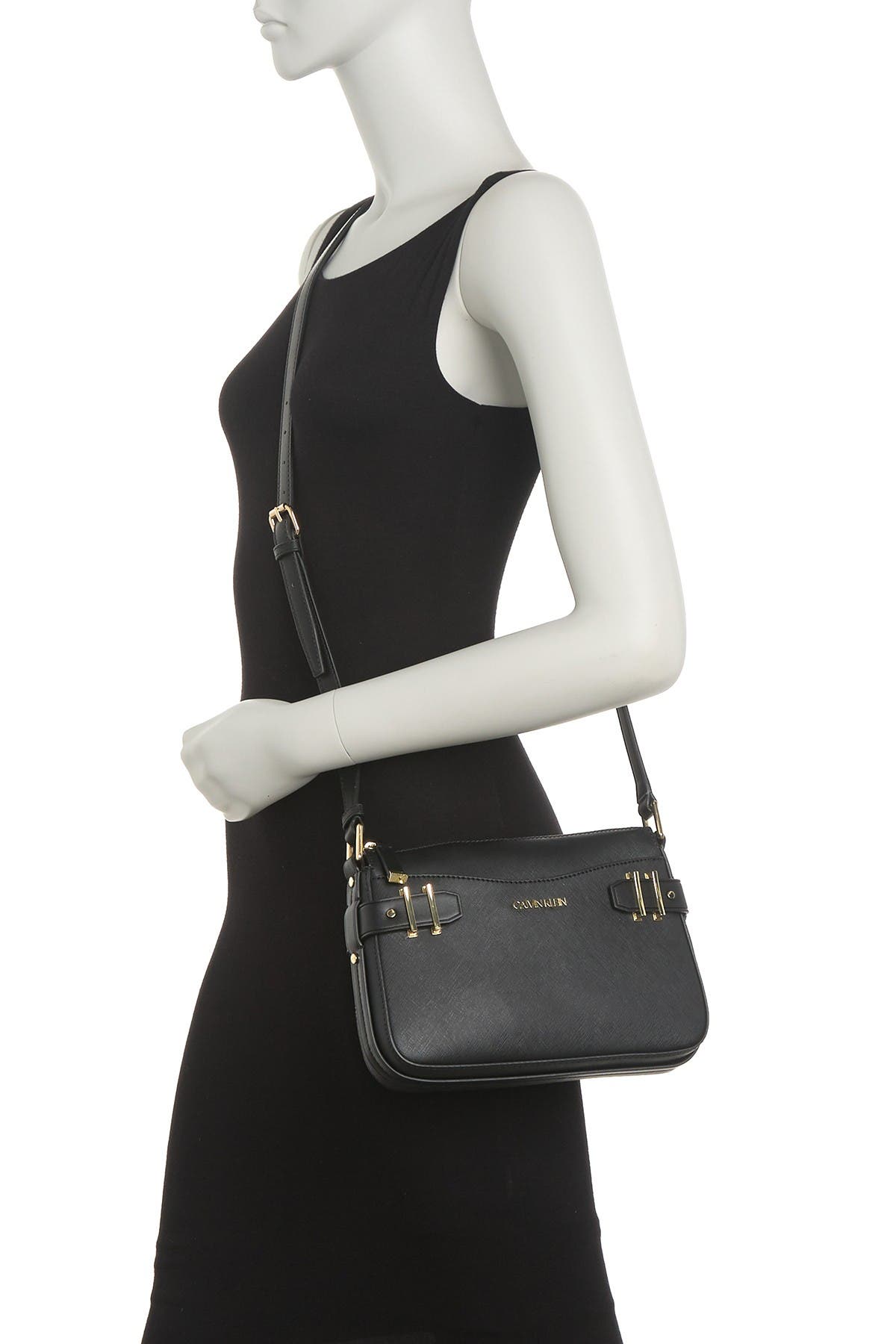 Calvin Klein Saffiano Crossbody, Alternate, color, 