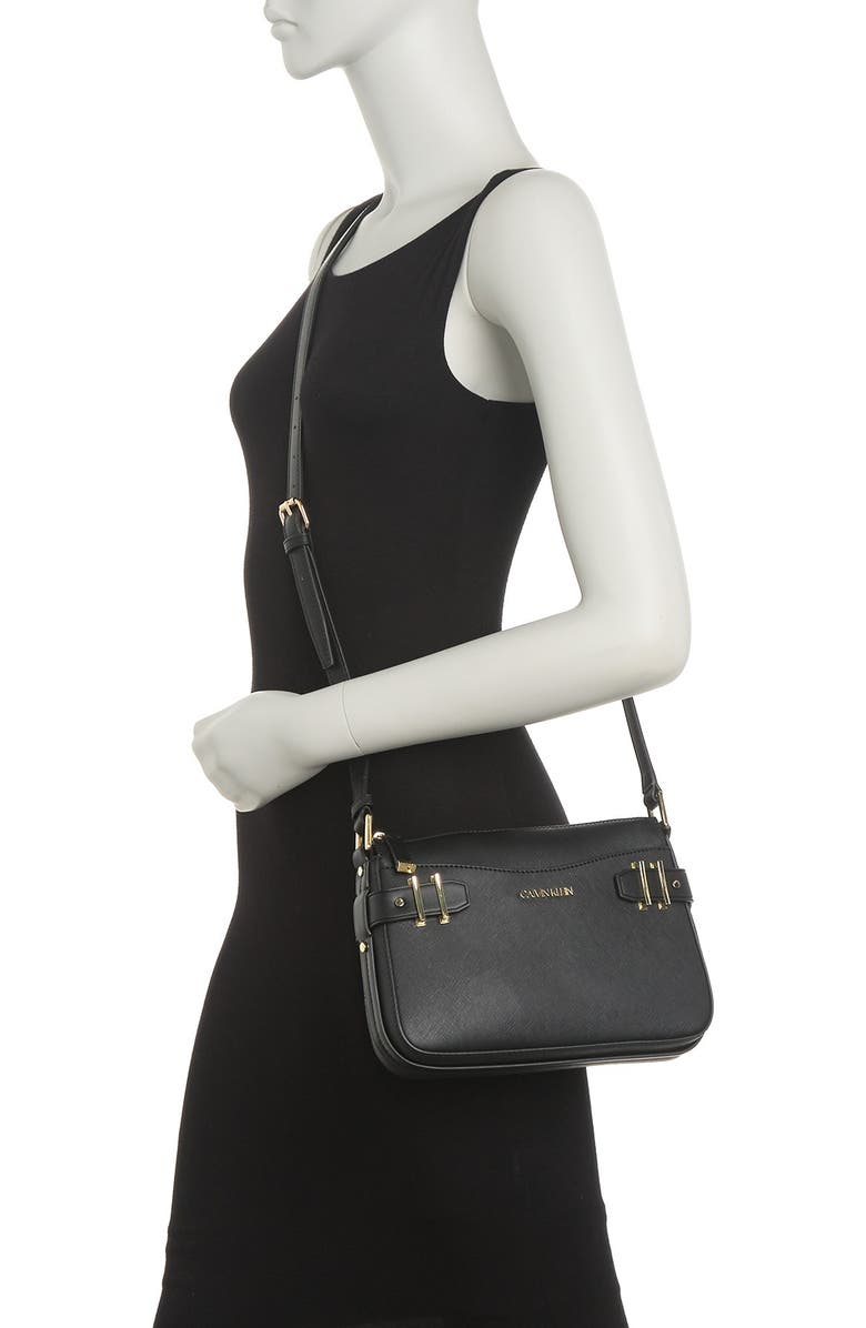 Calvin Klein Saffiano Crossbody, Alternate, color,