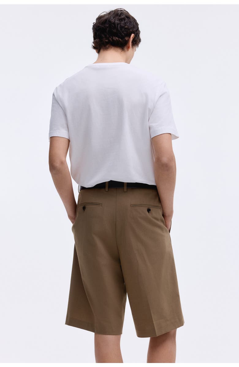 H&M Relaxed Fit Double-breasted Jacket, Alternate, color, Dark Beige