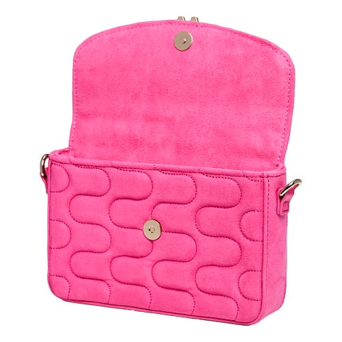 Wolf Mimi Swirl Shoulder Bag With Scarf In Pink Flash
