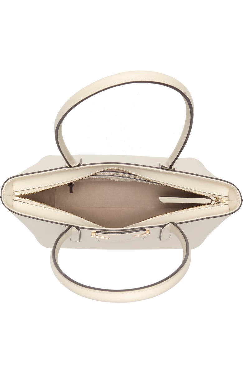 rag & bone Realm Leather Satchel, Alternate, color, Antique White