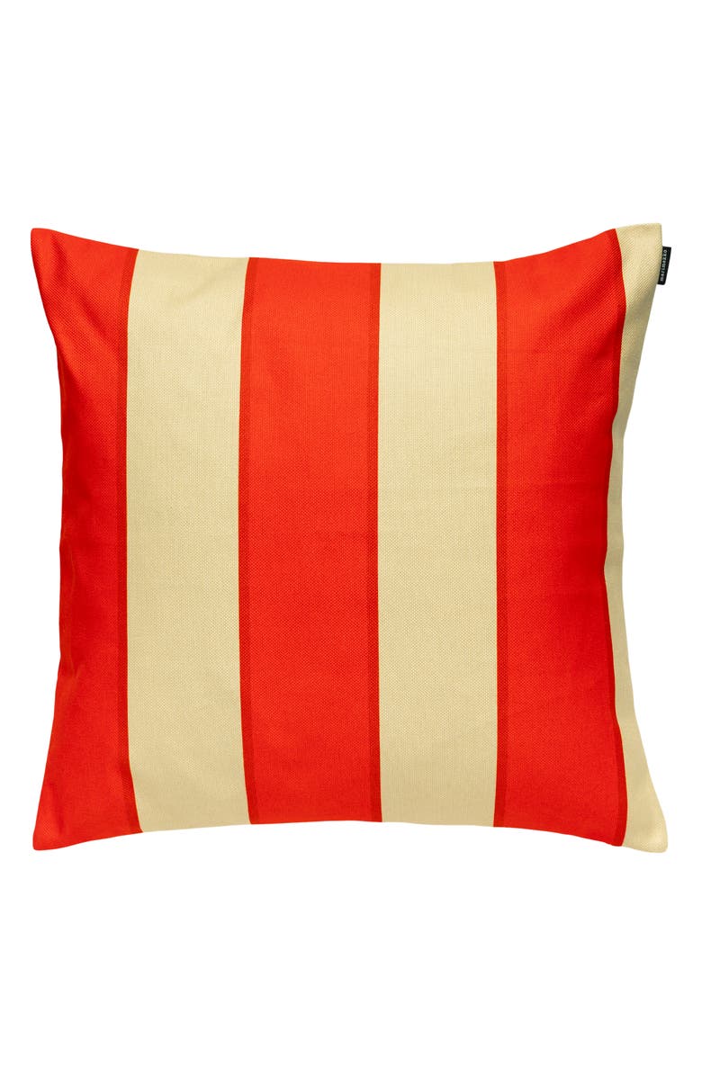 Marimekko Galleria Stripe Accent Pillow Cover, Main, color, Orange