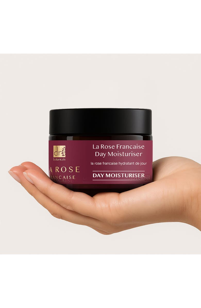 DR BOTANICALS La Rose Française Day Moisturiser 50ml for Anti-Aging, Brightening, Alternate, color, White
