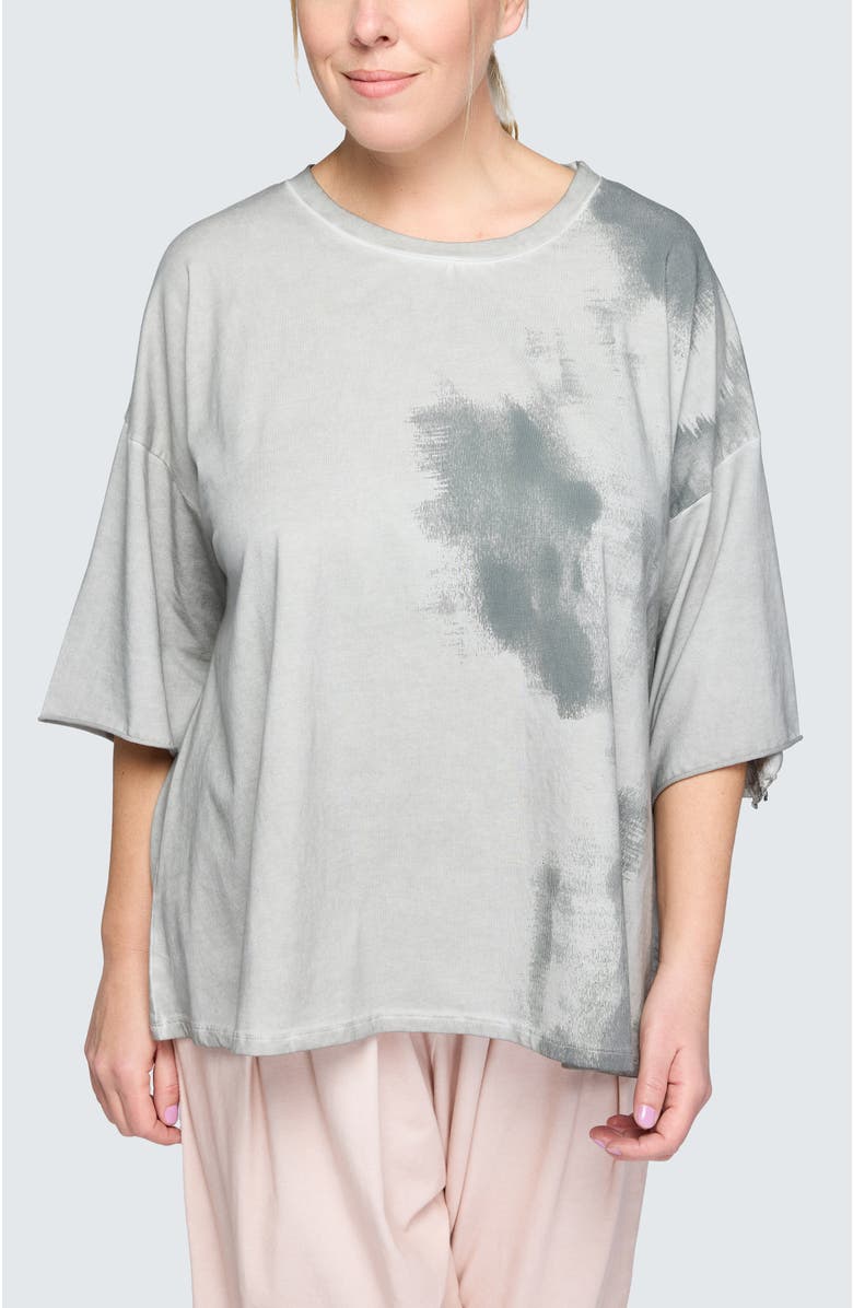 LUUKAA Thalia Garment-Dyed Top, Alternate, color, Ash Grey