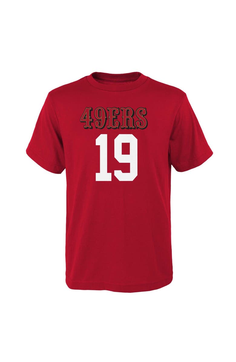 Outerstuff Youth Deebo Samuel Scarlet San Francisco 49ers Mainliner Player Name & Number T-Shirt, Alternate, color,