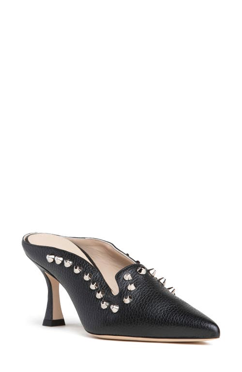 Beautiisoles Goergia Pointed Toe Mule In Black