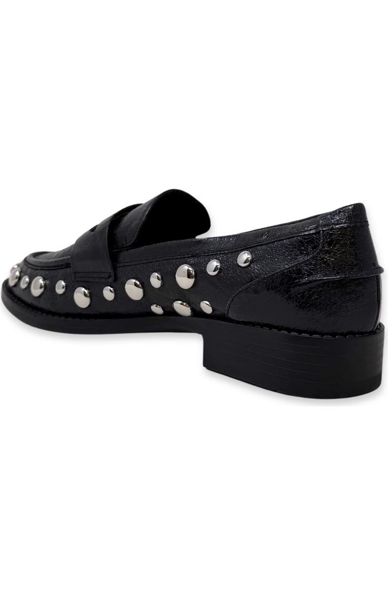 SHUSHOP Trisha Penny Loafer, Alternate, color, Charcoal