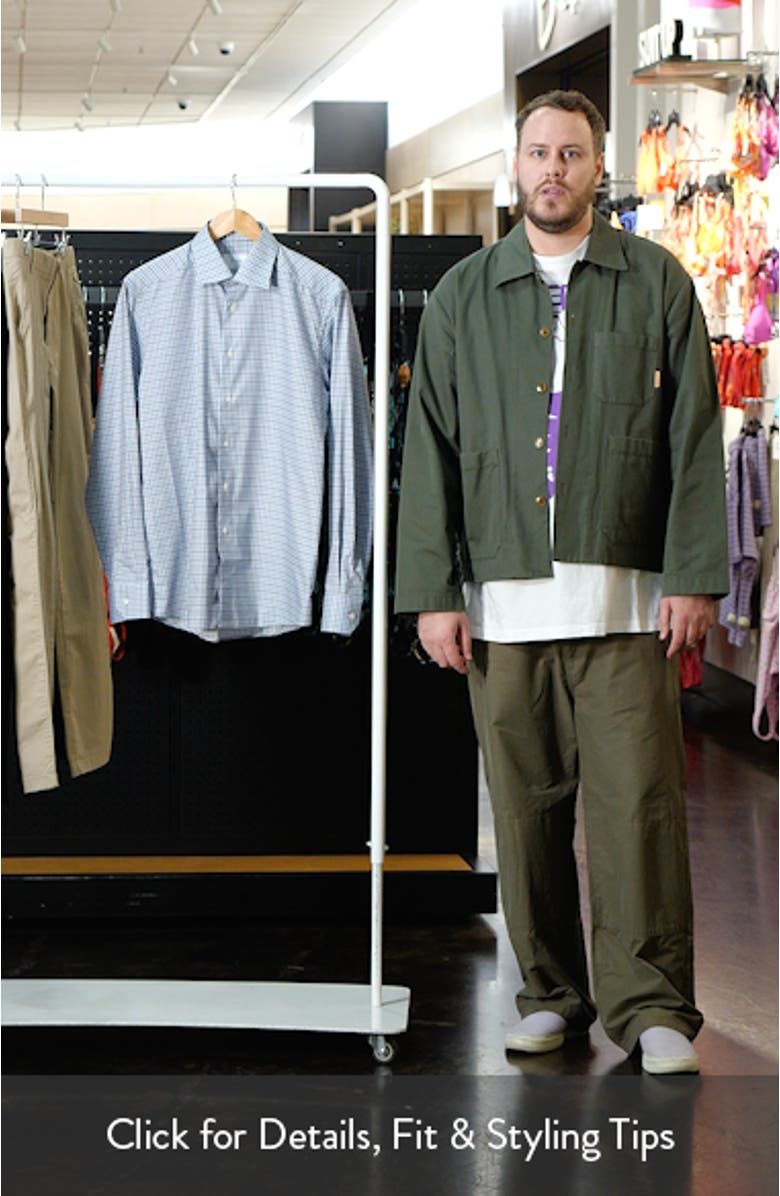 Check Slim Fit Organic Cotton Dress Shirt, sales video thumbnail