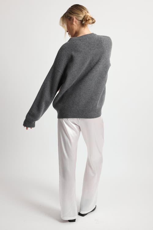 Almina Concept Oversized Wool/cash Sweater In Grey