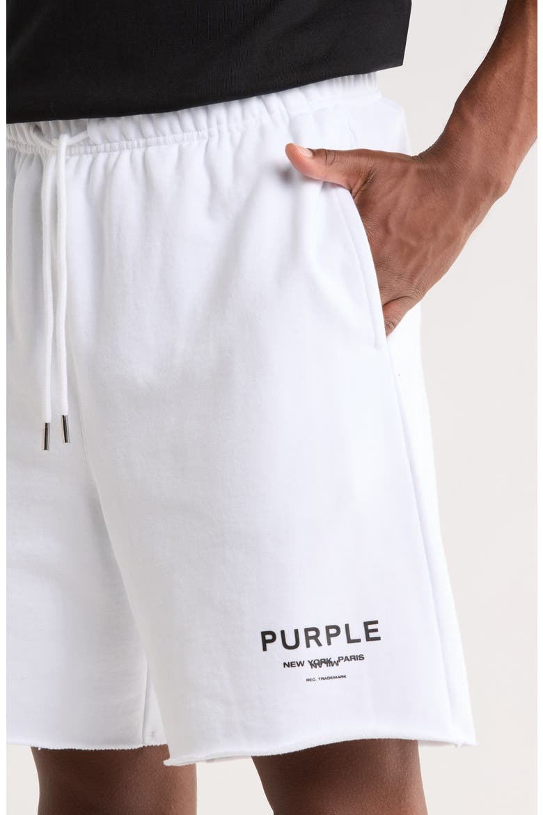 Signature Midweight Fleece Sweat Shorts, Alternate, color, WHITE