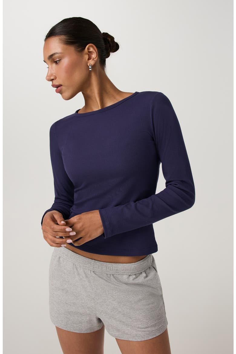 Pose Long Sleeve T-Shirt, Alternate, color, VELVET VIOLET