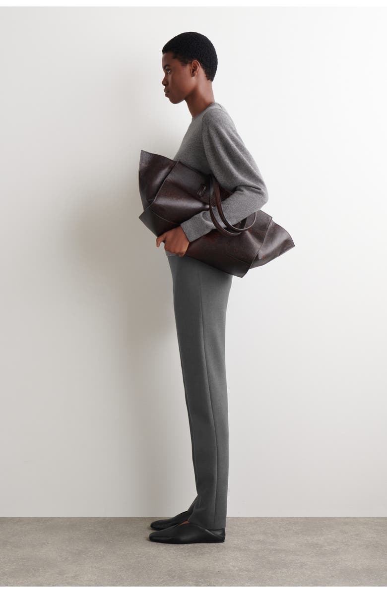 COS Slim Straight-Leg Pants, Alternate, color, Gray