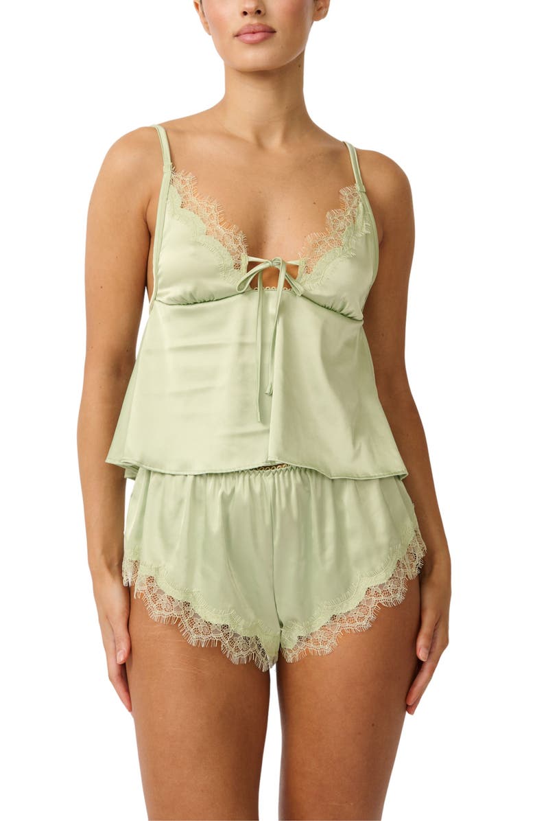Kat The Label Sorrento Shorts, Alternate, color, Pistachio