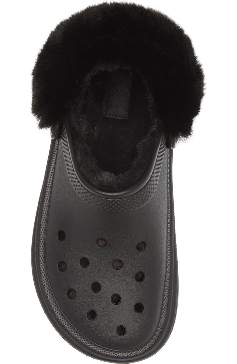 CROCS Stomp Faux Fur Platform Clog, Alternate, color,