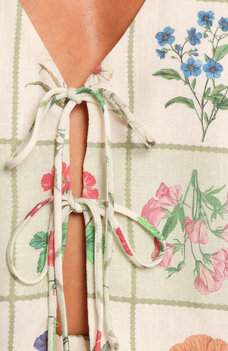 Petal & Pup Asta Tie Front Top & Pull-On Shorts Set, Alternate, color, Flower Market