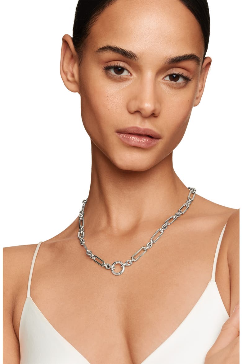 Lexington Chain Necklace, Alternate, color, SILVER