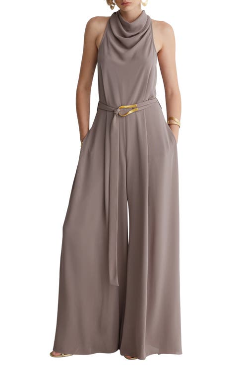 Valeria Cowl Neck Wide Leg Jumpsuit