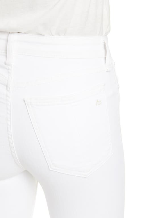 Rag & Bone High Rise Ankle Skinny Jean In Blanc In White