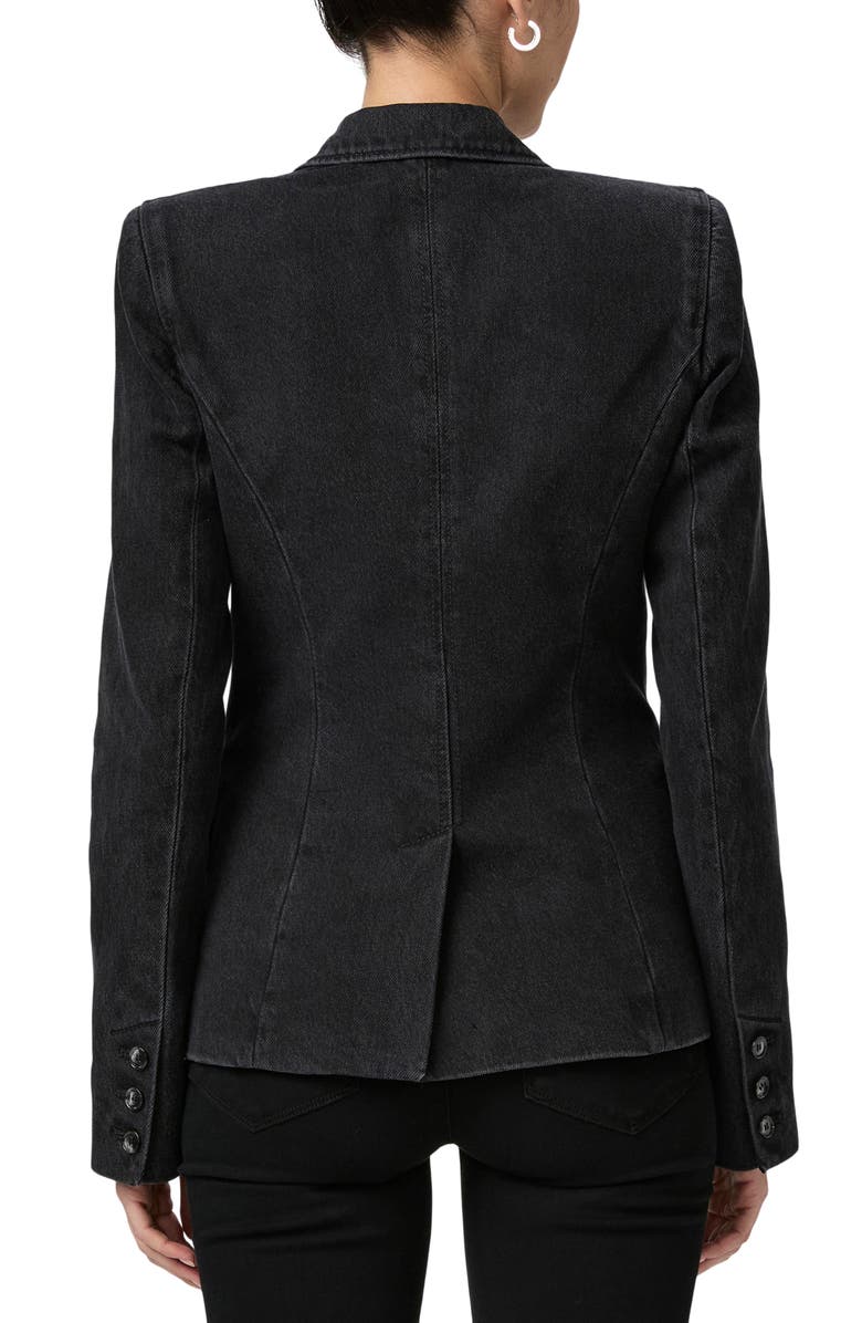 PAIGE Carmen Denim Blazer, Alternate, color, Evening Onyx
