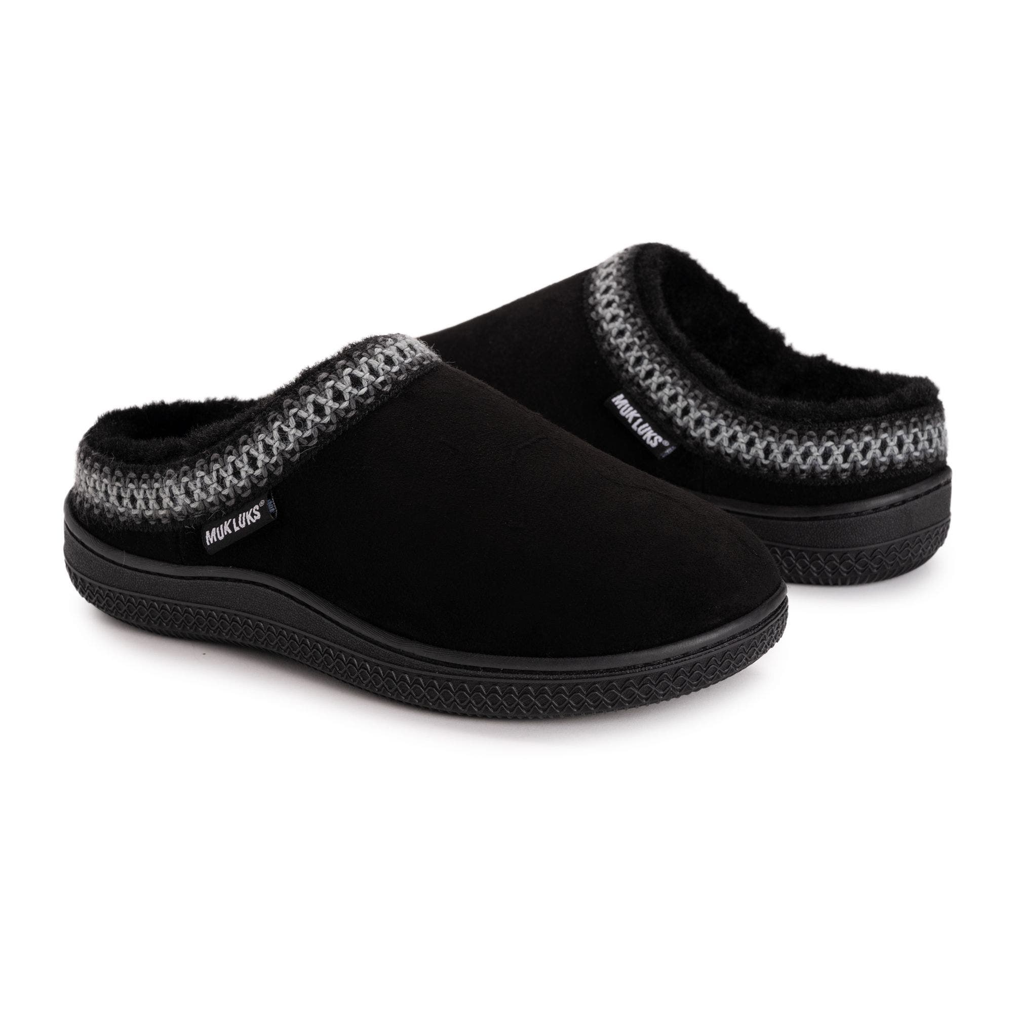 Jordi Genuine Suede Clog Slipper, Alternate, color, Black