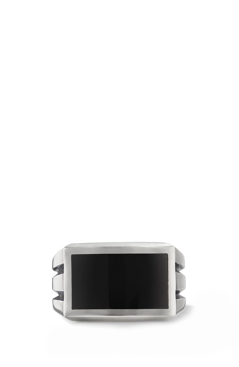 David Yurman Beveled Signet Ring, Main, color, 