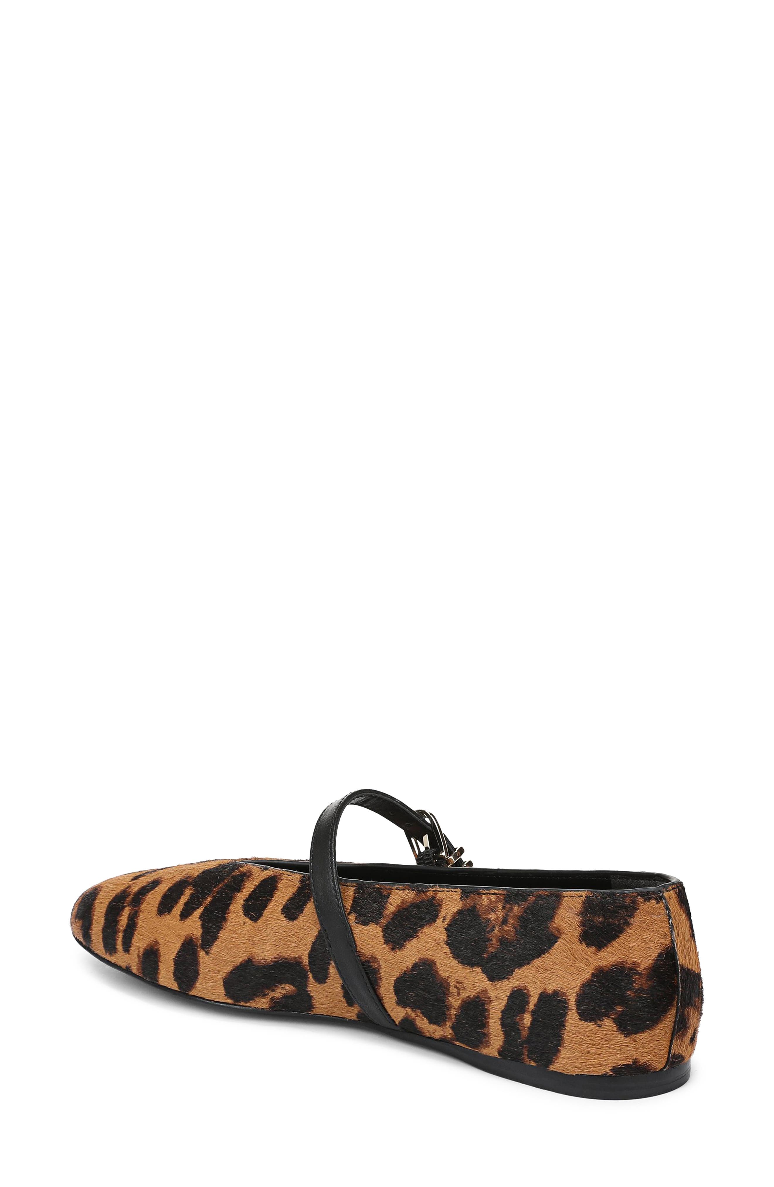 Favorite Daughter Margot Genuine Calf Hair Mary Jane Flat, Alternate, color, Brandy Brown Leopard Print