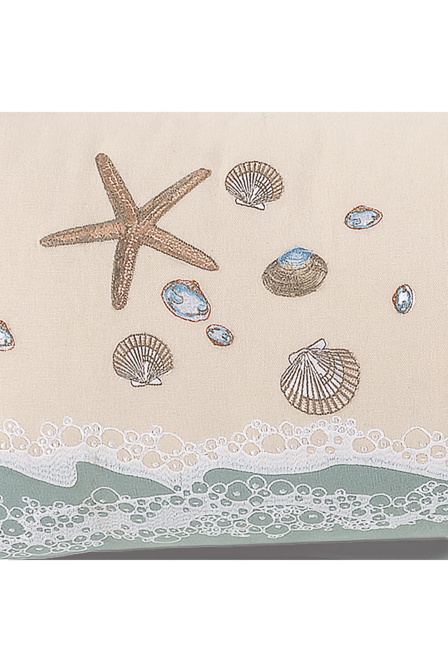 Sea Shell Sand Timer RightSide Designs Sand and Shell Coastal Table Runner | Nordstrom