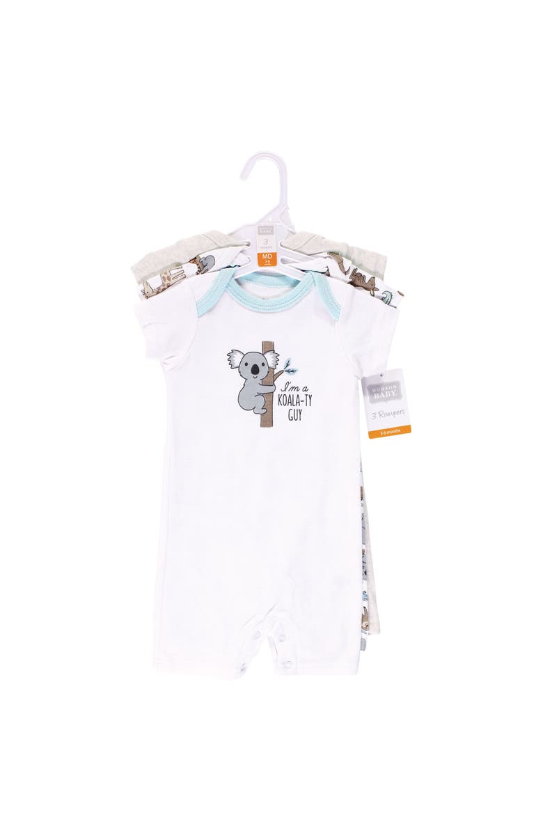 Hudson Baby 8Pc Bodysuits and Rompers, Alternate, color, Zoo Animals