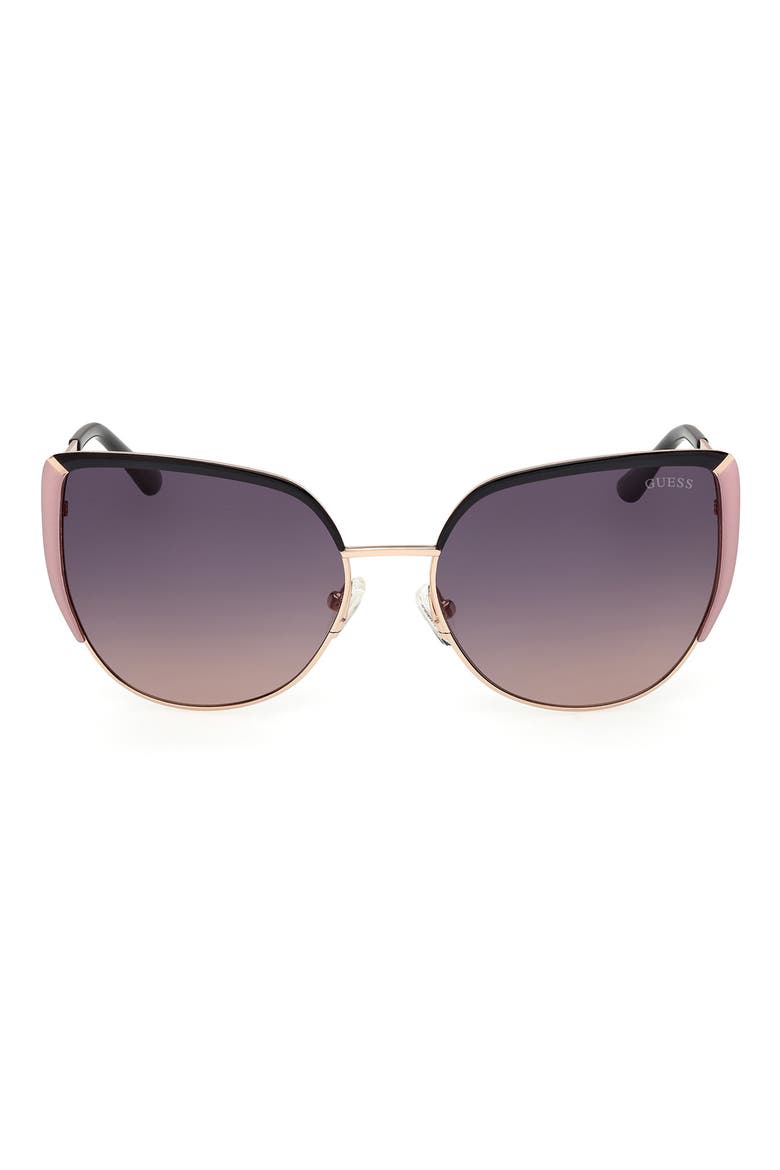 Cat Eye Sunglasses, Main, color, BLACK/ OTHER / GRADIENT SMOKE