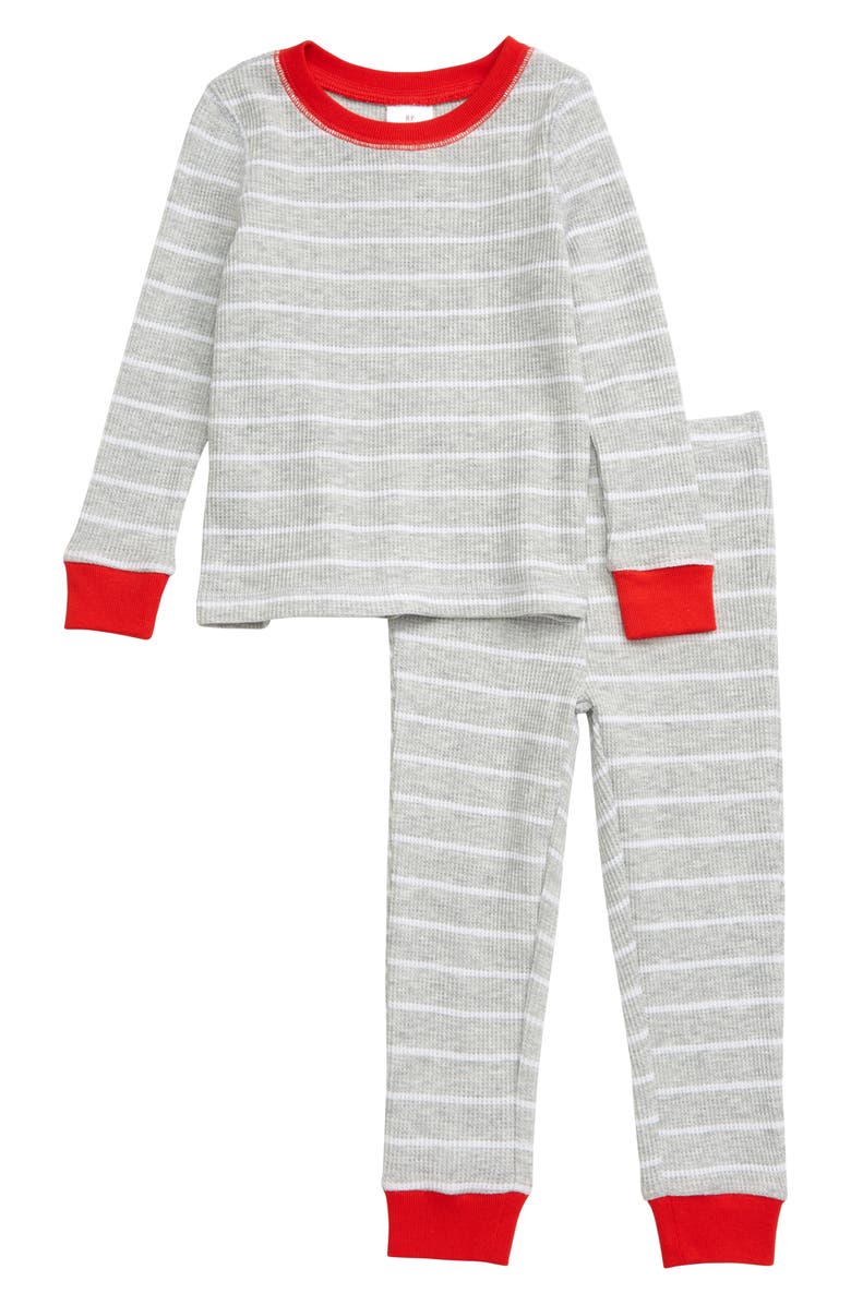 Rachel Parcell Thermal Fitted Two-Piece Pajamas, Main, color,