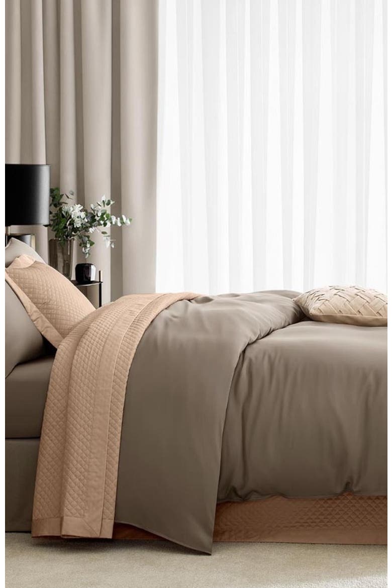 Sensa Duvet Cover, Alternate, color, Brown